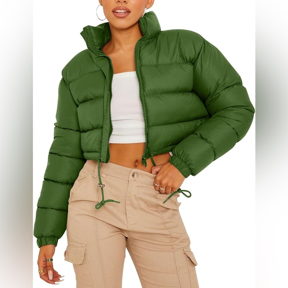 Women Cropped Puffer Jacket